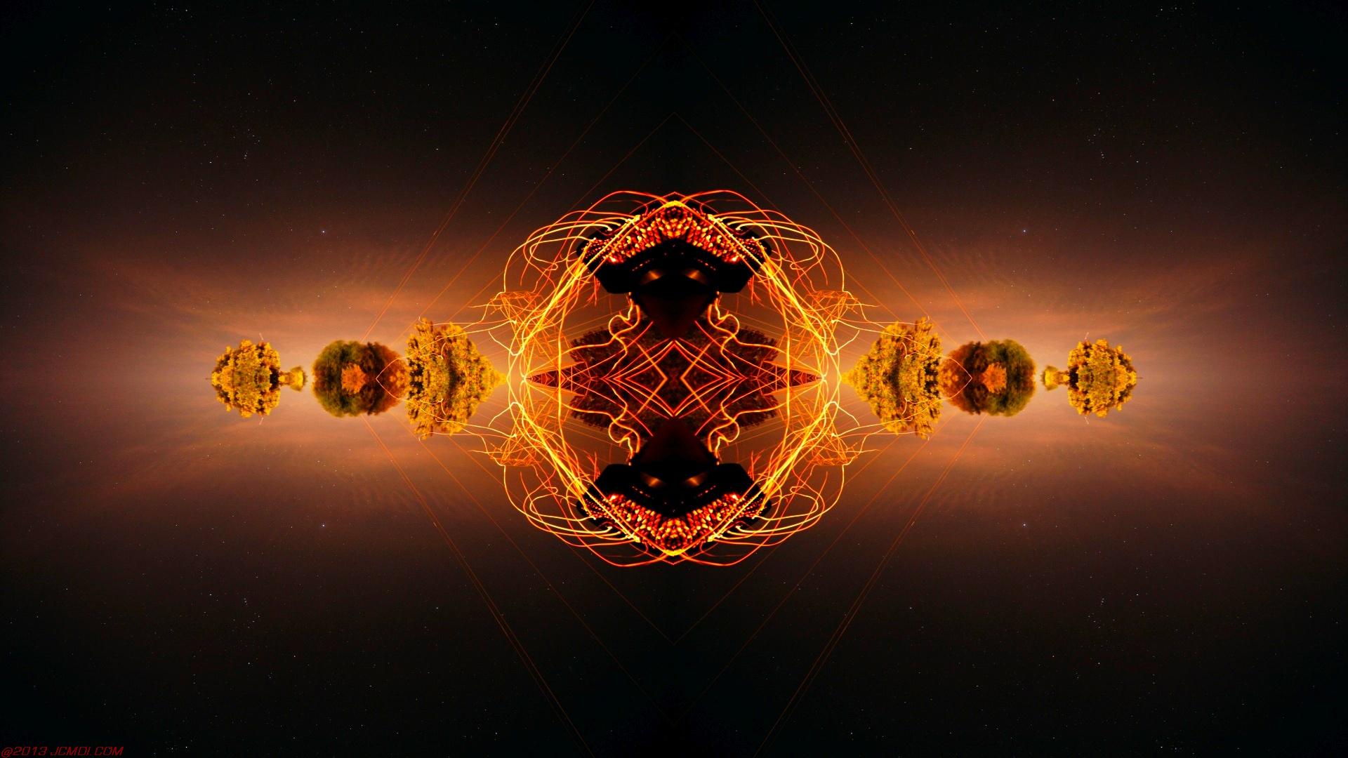 Chimney Sparks Abstract Artwork Timelapse Still Images